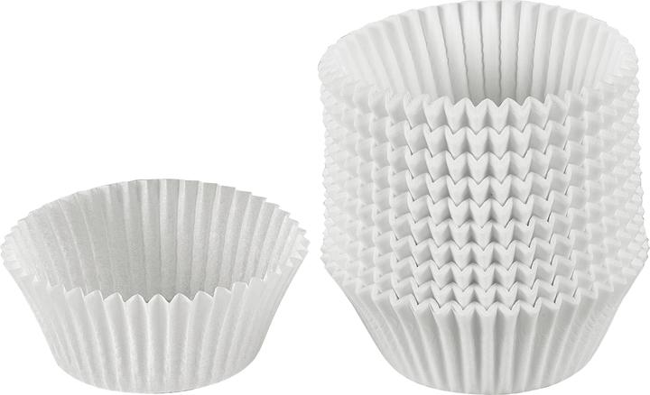 Kaiser Creativ Muffin-Papierbackförmchen 200 Stück weiss 7cm fettdicht (7 cm)