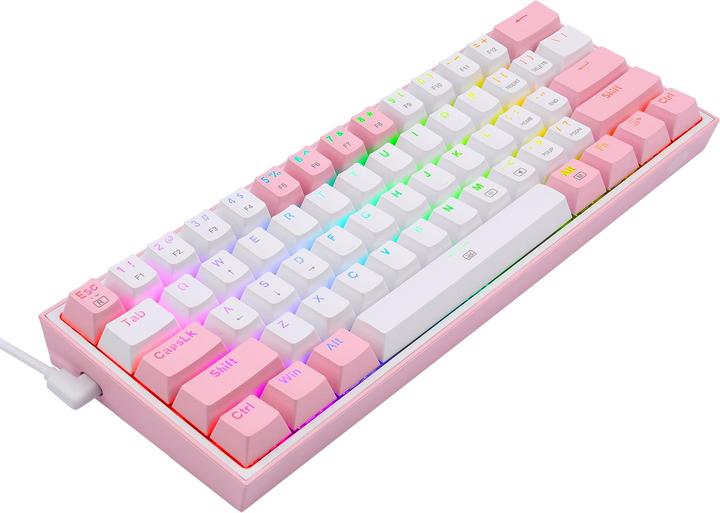 Actual product image Redragon Klawiatura K617 Fizz (K617-RGB pink) (USA, Cable)