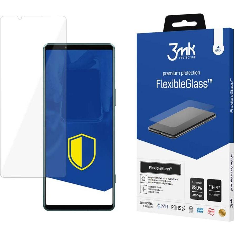 3MK FlexibleGlass do Sony Xperia 5 IV (1 Stück, Sony Xperia 5 IV), Smartphone Schutzfolie, Transparent