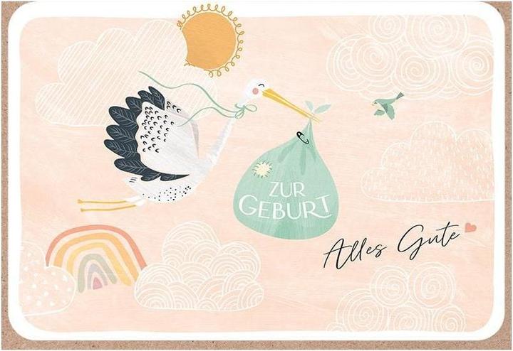 Image du produit ABC Glückwunschkarte zur Geburt B6 (1 pcs)