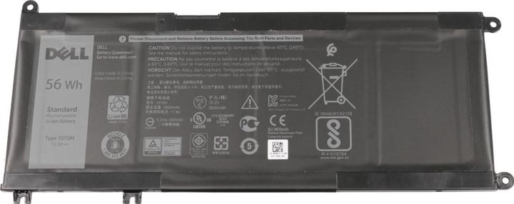 Produktbild Dell Btry Pri 56whr 4c Lith Sdi New (4 Zellen, 3500 mAh)