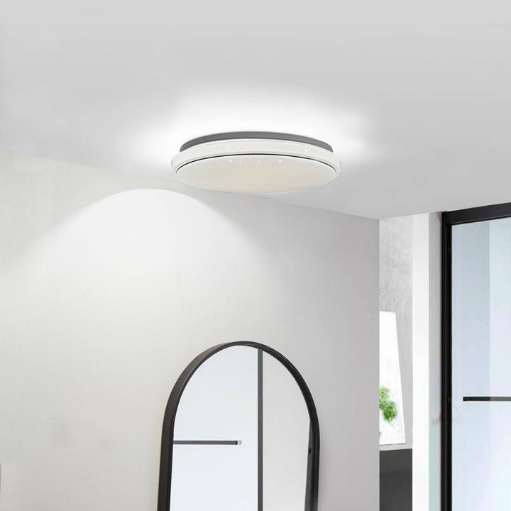 Actual product image Lindby Glamo LED ceiling lamp IP44 with star effect (2700 lm)