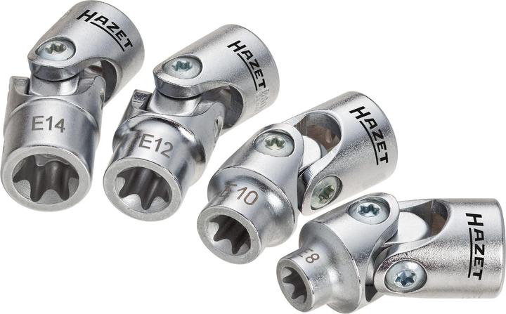 Produktbild HAZET Steckschlüssel Satz ∙ TORX 880G-E/4 ∙ Vierkant10 mm (3/8 Zoll) ∙ Aussen TORX Profil ∙ E8 - E…