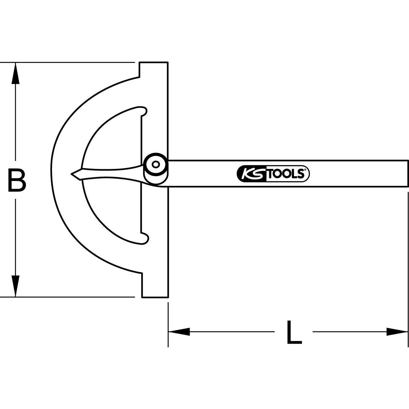 Thumbnail - KS Tools, Winkelmesser, Winkelgradmesser