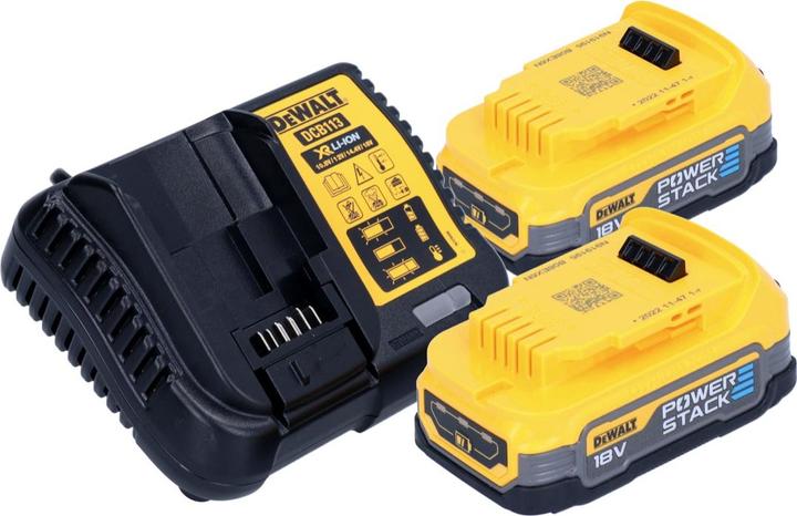Actual product image DeWalt DCS 565 E2 cordless circular saw 18 V 165 mm brushless + 2x Powerstack battery 1.7 Ah + charger