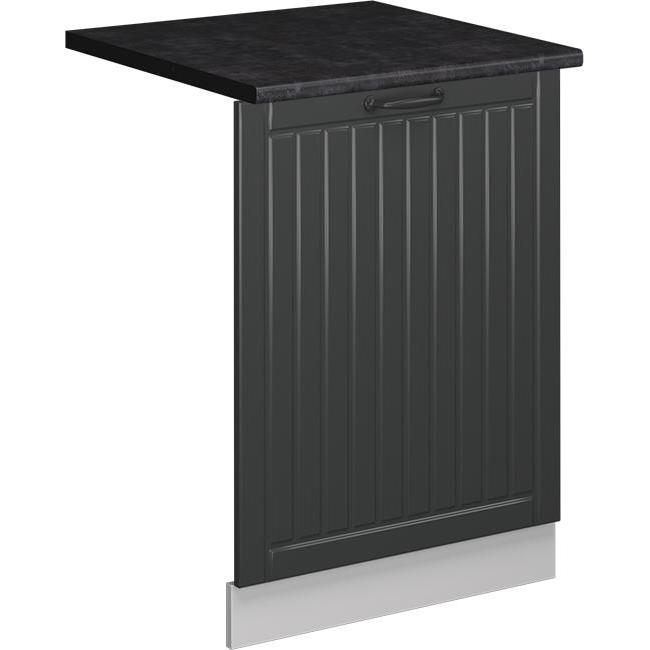 Vichy Geschirrspülblende Fame-Line, Anthrazit Landhaus/Weiss, 60 cm, AP Anthrazit, Geschirrspüler Zubehör, Grau
