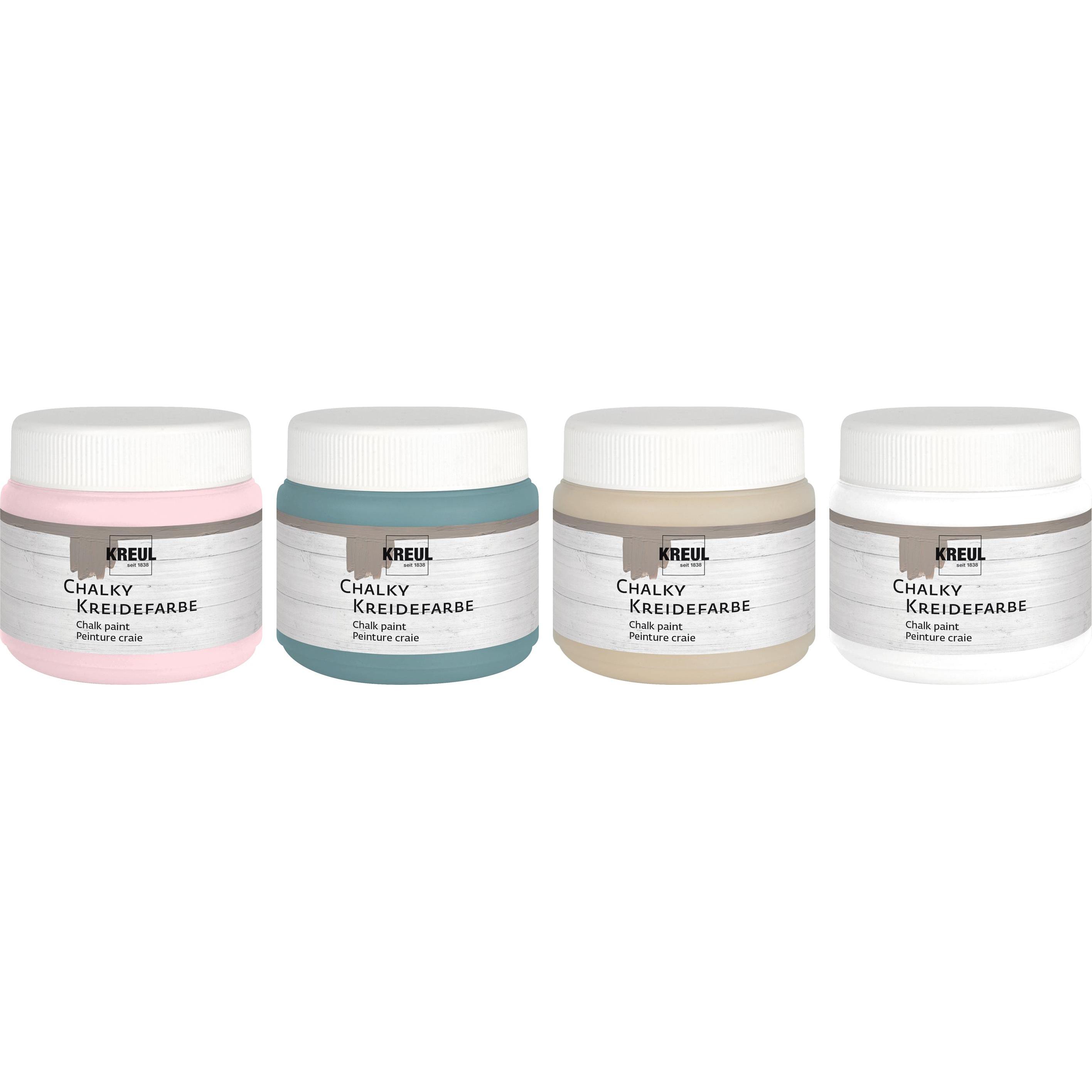 Thumbnail - Kreul, Künstlerfarbe + Bastelfarbe, 75305 Bastel- & Hobby-Farbe (e) (Blau Braun Rosa Weiss, 150 ml)