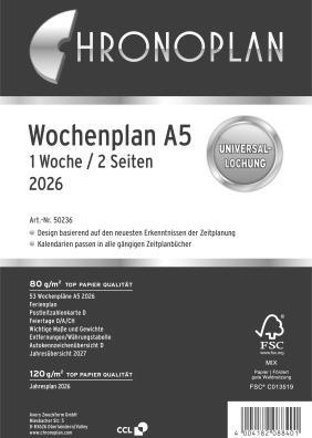 Immagine prodotto Chronoplan Wochenplan (A5, Tedesco)
