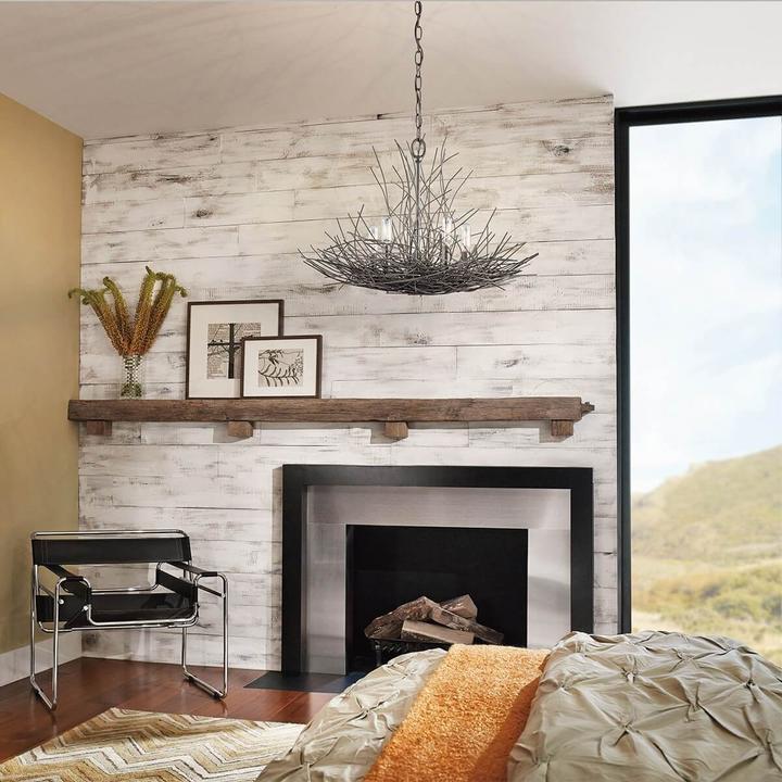 Actual product image Elstead Lighting Organique chandelier E14 5-fold older bronze (61.40 cm)