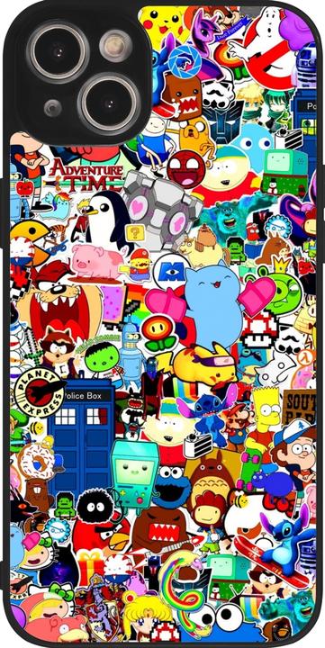 Image du produit PhoneLook Coque Silicone rigide noir Mixed cartoons (Apple iPhone 15 Plus)