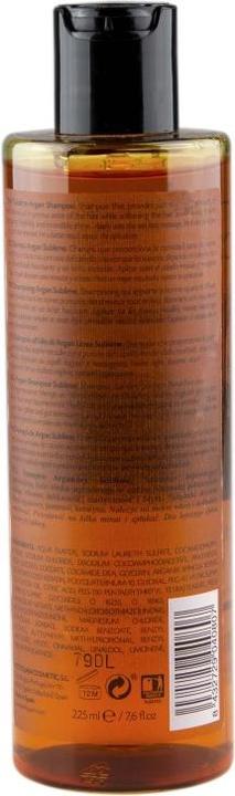 Actual product image Postquam HAIR CARE ARGAN SUBLIME shampoo 225 ml (225 ml, Liquid shampoo)