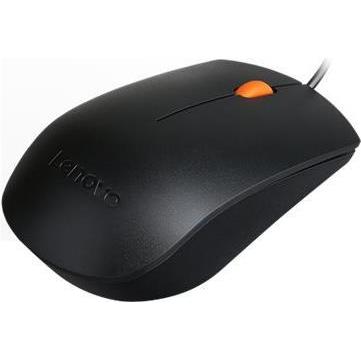 Lenovo USB Mouse Black (Kabelgebunden), Maus, Schwarz