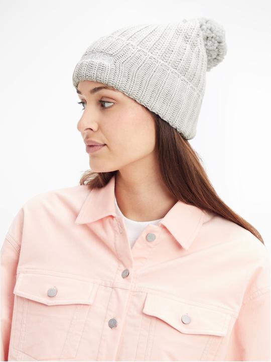 Actual product image Calvin Klein Oversized Knit Beanie W/ Pompom