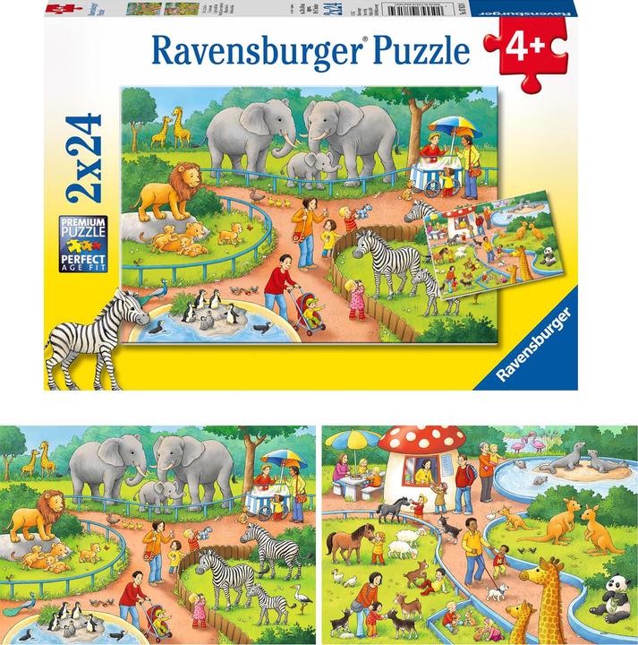 Produktbild Ravensburger Ein Tag im Zoo (24 Teile)
