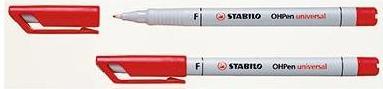 Immagine prodotto STABILO Penna universale OHPen solubile in acqua (Rosso, 0.70 mm, 1 x)