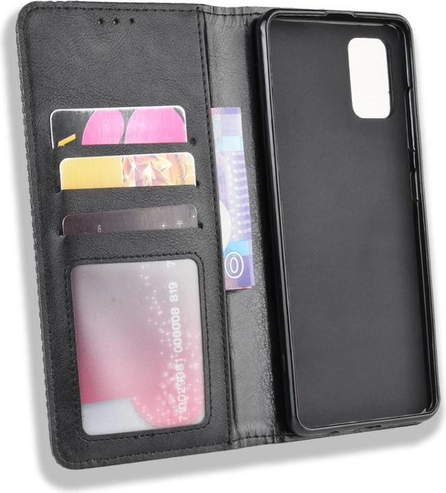 Produktbild Cover-Discount Galaxy A51 - Stand Flip Case Hülle schwarz (Samsung Galaxy A51)