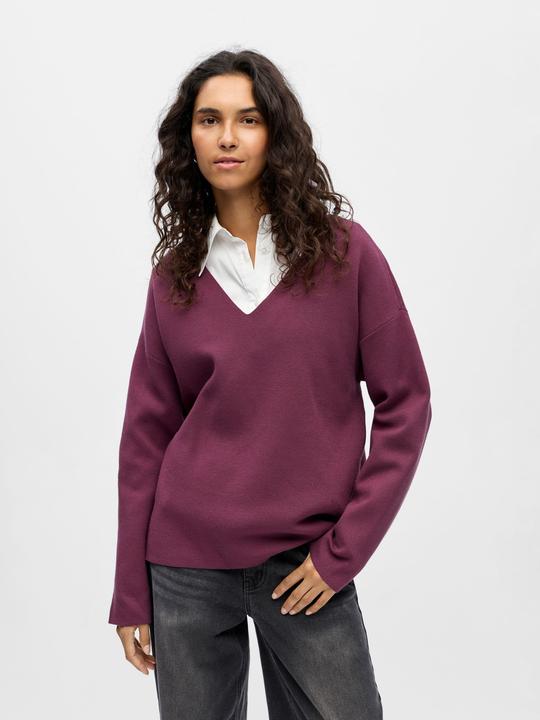 Image du produit Object V-Ausschnitt Strickpullover (S)