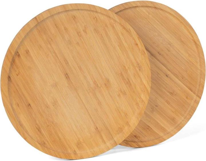 Fumosa Pizza-Servierteller aus Bambus, 2er-Set