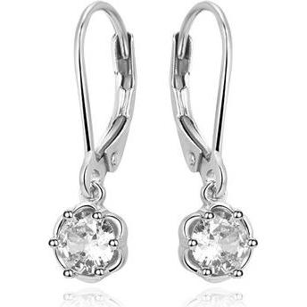 Beneto, Ohrringe, Flattering silver earrings with clear zirconia AGUC3340-W