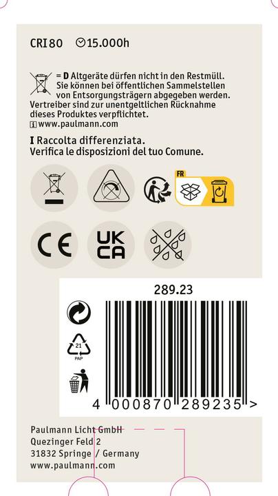 Produktbild Paulmann Allgebrauchslampe (E27, 1055 lm, 1x)