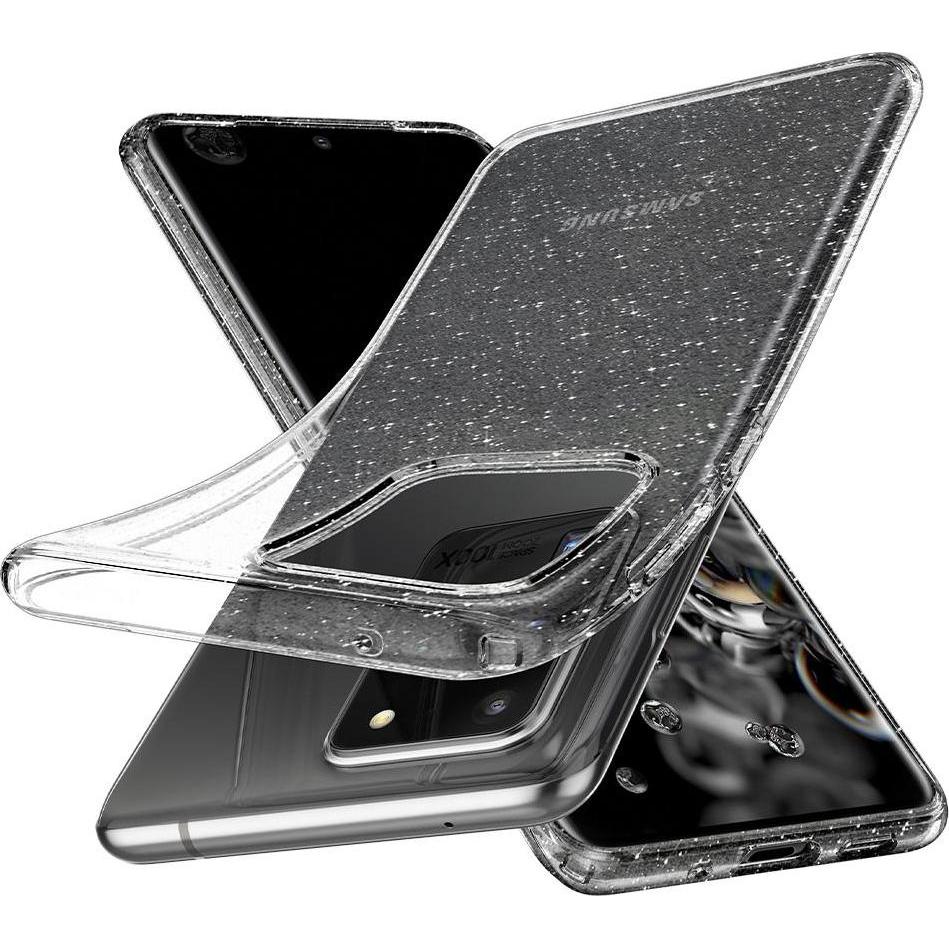Thumbnail - Spigen Back Cover Liquid Crystal Glitter Galaxy S20 Ultra (Samsung Galaxy S20 Ultra), Smartphone Hülle, Transparent