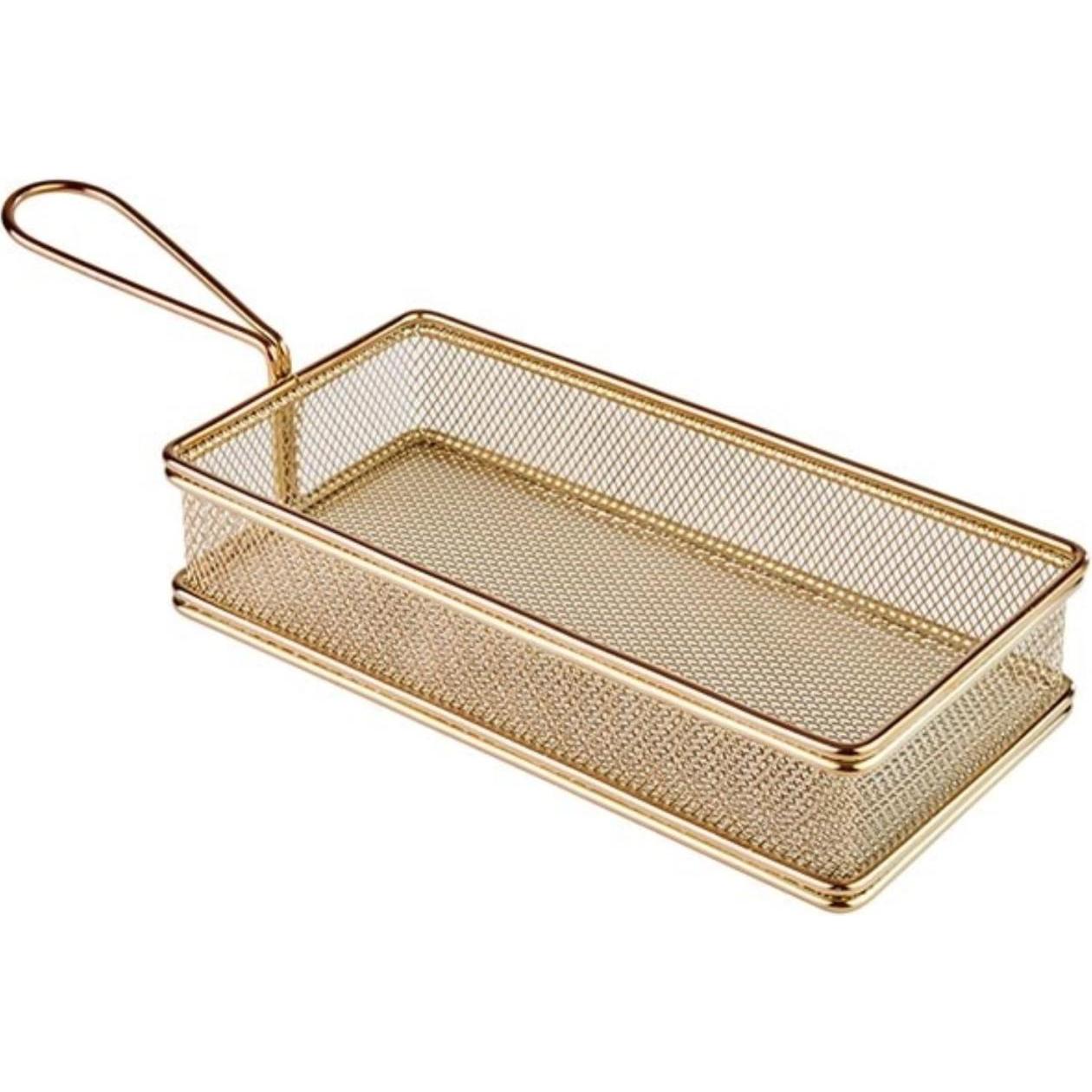 APS, Tablett, Servier-Frittierkorb, gold,,, H:
