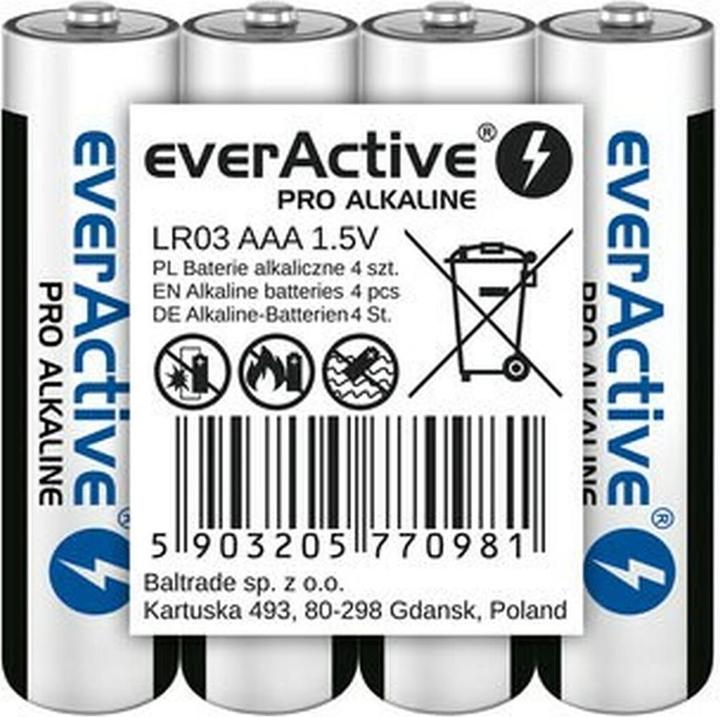 Everactive Alkaline batteries AAA LR03 Pro 4 pcs - Battery (4 pcs., AAA, 1250 mAh)