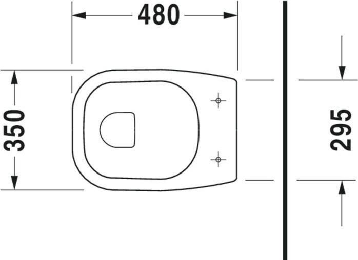 Produktbild Duravit Flachspl-WC D-Code wei stehend Abgang waagerecht 2109090000