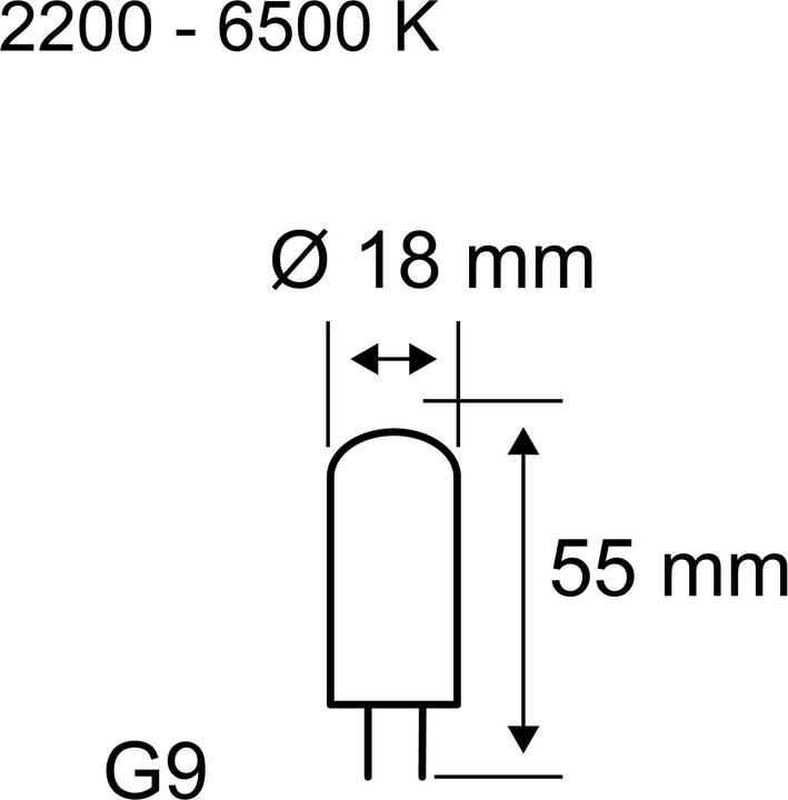Produktbild Paulmann Stiftsockel (G9, 300 lm, 1 x)