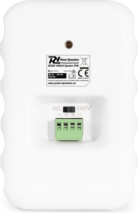 Actual product image Power Dynamics Installation Speaker BC30V White (Passive, 1x 60 W)