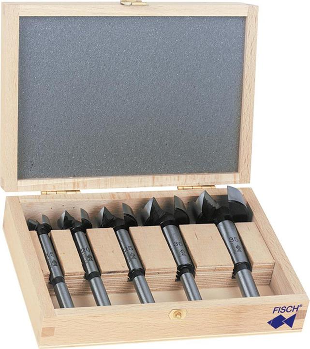 Fisch Tools Forstnerbohrersatz BLACK SHARK PRO (15, 20, 25, 30, 35 Millimeter)
