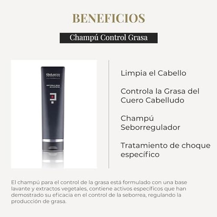 Immagine prodotto Salerm Shampoo antigrasso 9 oz (Shampoo liquido)