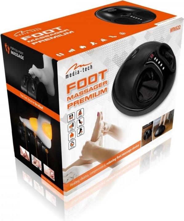 Produktbild Media-Tech FUSSMASSAGER PREMIUM - Fussmassagegerät für wärmendes und entspannendes Shiatsu und Pressotherapie m