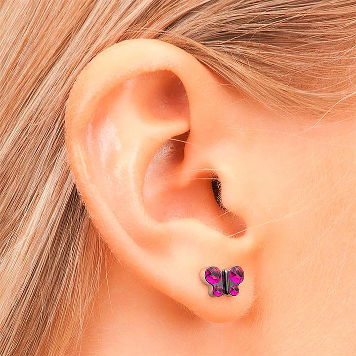 Immagine prodotto Studex Borchie Sensitive Butterfly Pink (Acciaio inossidabile)