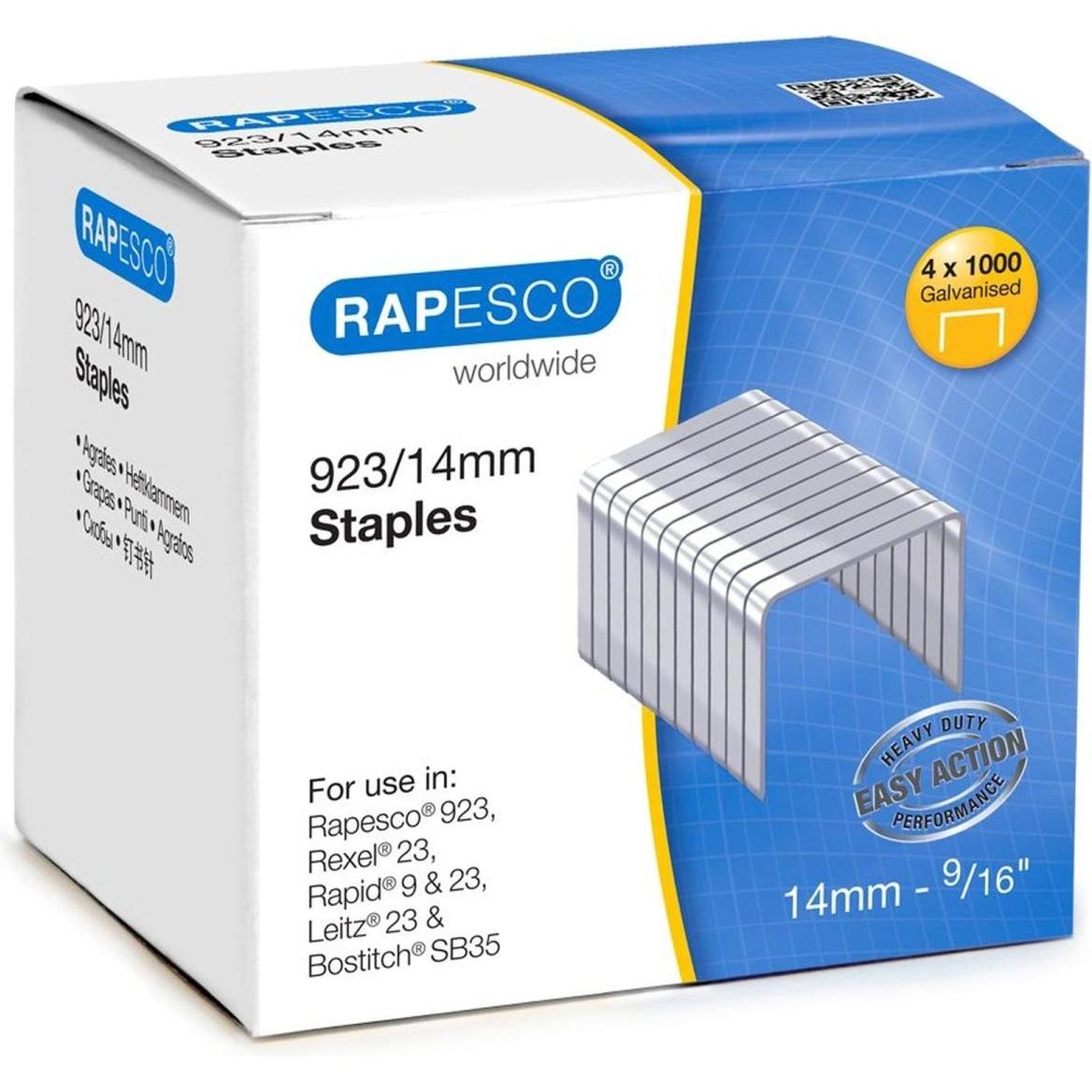 Thumbnail - Rapesco, Büroklammer, 923/14mm (Typ 23) verzinkte Heftklammern (4.000 StÃ¼ck) (4 x)