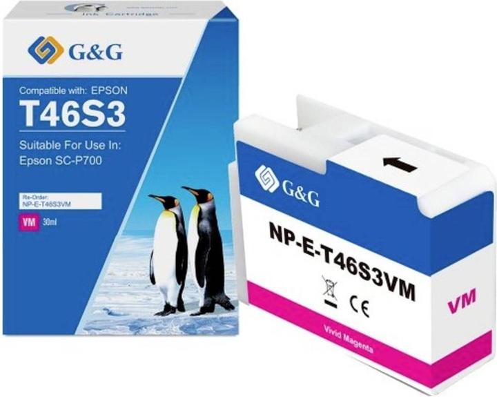 Actual product image G&G Refill Ink Compatible Magenta 1E46S3-VMGG