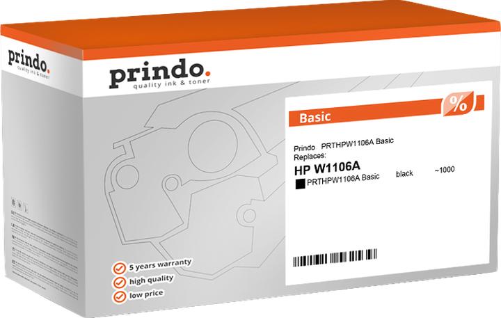 Produktbild Prindo kompatibel mit HP 106A (BK)