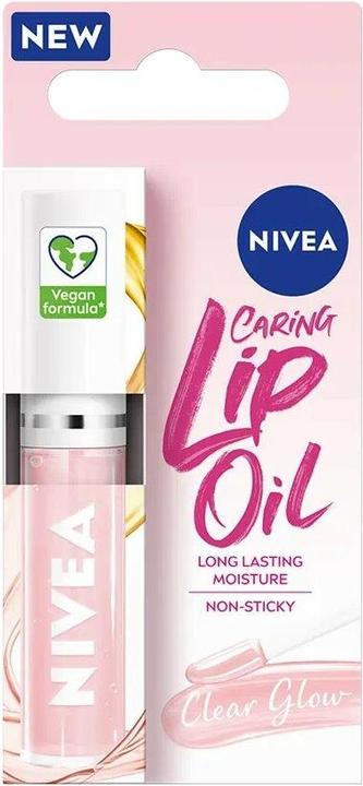 Image du produit NIVEA Huile à lèvres caring Clear Glow 5.5 Ml (Huile à lèvres, 5.50 ml)