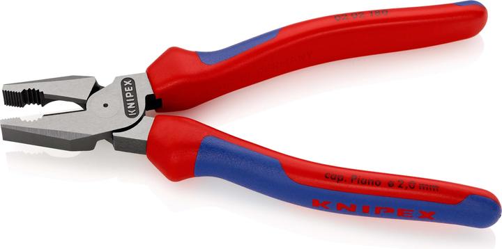 Actual product image Knipex High Leverage Combination Pliers 02 02 180 SB (180 mm)