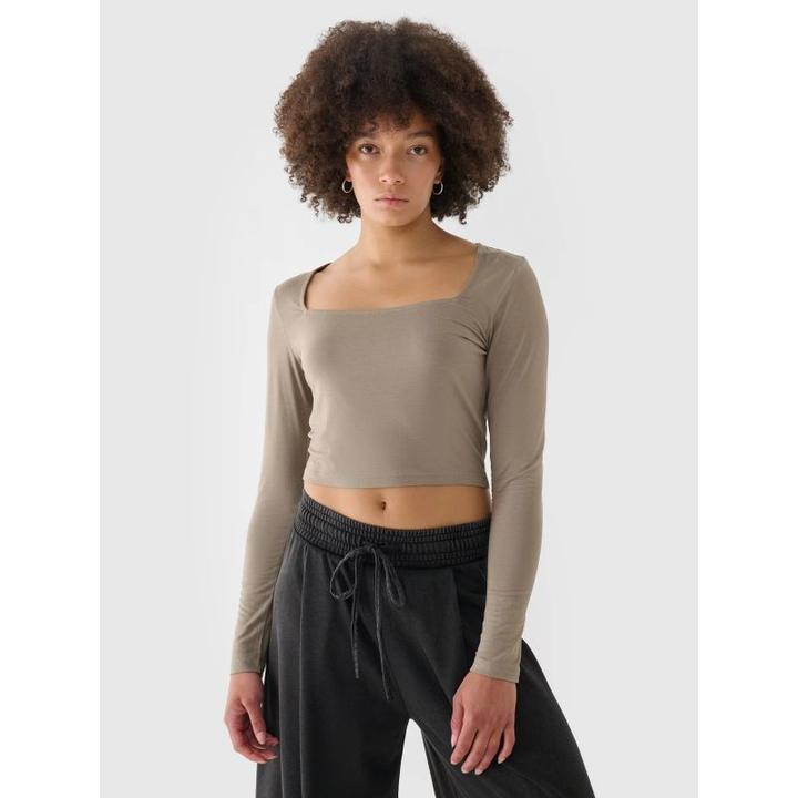Immagine prodotto 4F Schlankes, glattes Damen-Langarmshirt (S)