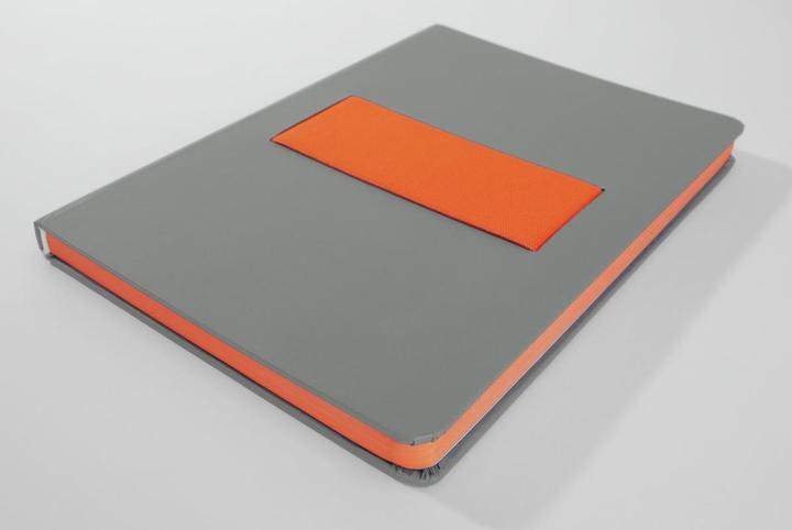 Immagine prodotto Sigel Notizbuch A5 Linescape hellgrau/orange (A5, Quadretti, Copertina rigida)