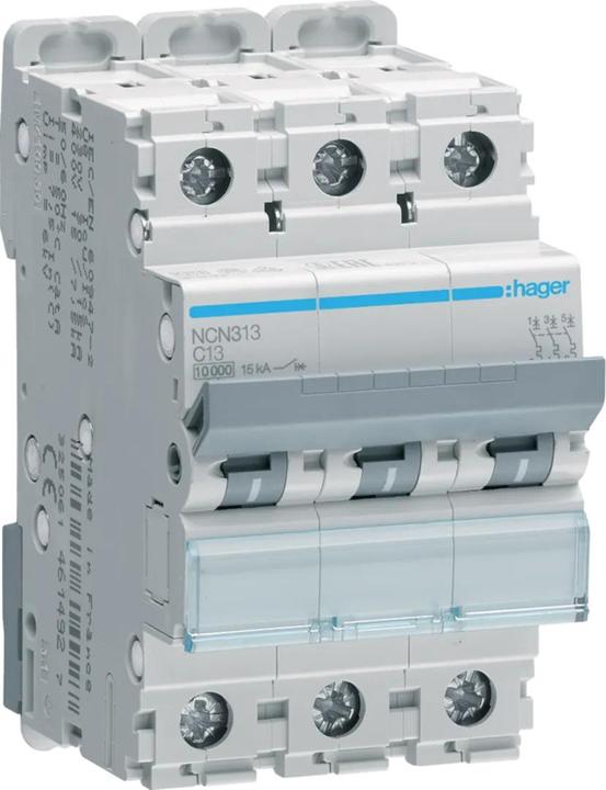 Produktbild Hager Einbauautomat "C" 3x 13A