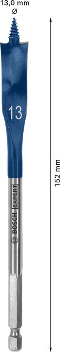 Actual product image Bosch Professional Zubehör EXPERT Self Cut Speed Flat Milling Drill, 13 x 152 mm (13 millimetres)