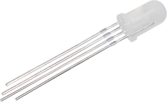 RND Components THT RGB-LED 5mm B 468nm, Gr 520nm, R 632nm T-1 3/4