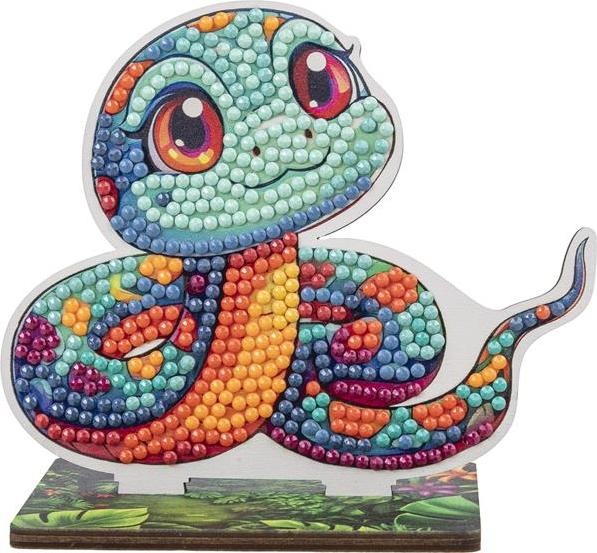 Actual product image Craft Buddy Jungle Schlange, Crystal Art Buddy, ca. 11x8cm