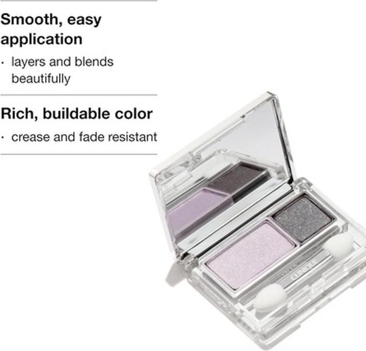 Actual product image Clinique All About Shadow Duo Eye Shadow Makeup Safe For Sensitive Eyes AI Day Into Date (Day Into Date)