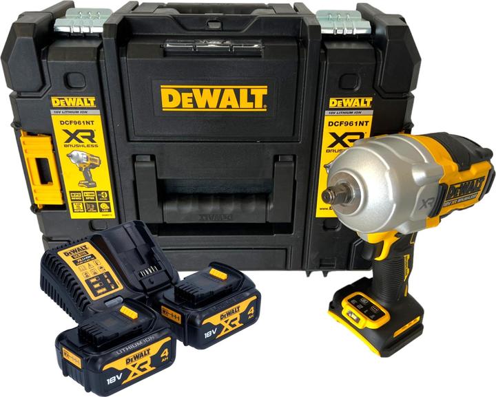 Produktbild DeWalt DCF 961 M2T Akku Schlagschrauber 18 V 1632 Nm 1/2" Brushless + 2x Akku 4,0 Ah + Ladegerät +