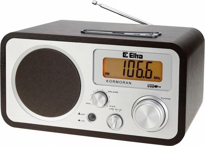 Actual product image Elta Kormoran Portable Analogue Black, Silver (FM, LW)