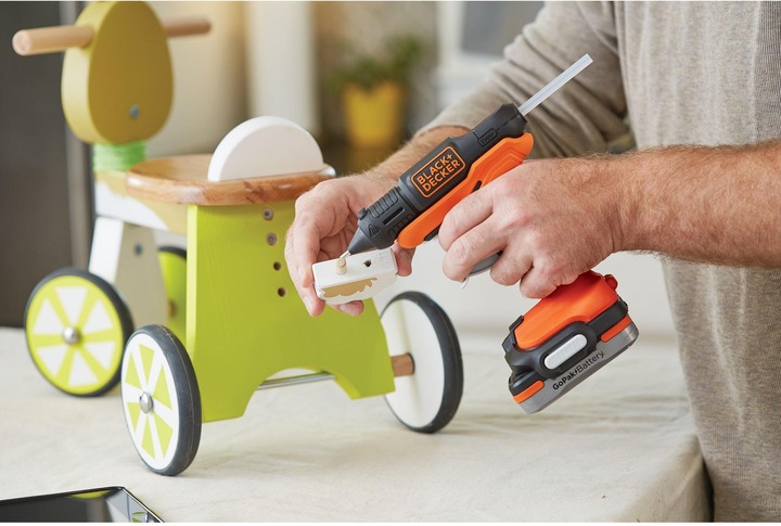 Actual product image Black & Decker Battery hot glue gun