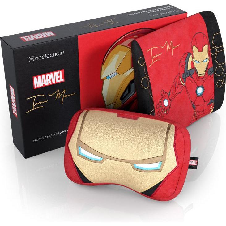 Thumbnail - noblechairs Memory Foam Kissen-Set - Iron Man Edition, Zubehör Gaming Möbel, Mehrfarbig
